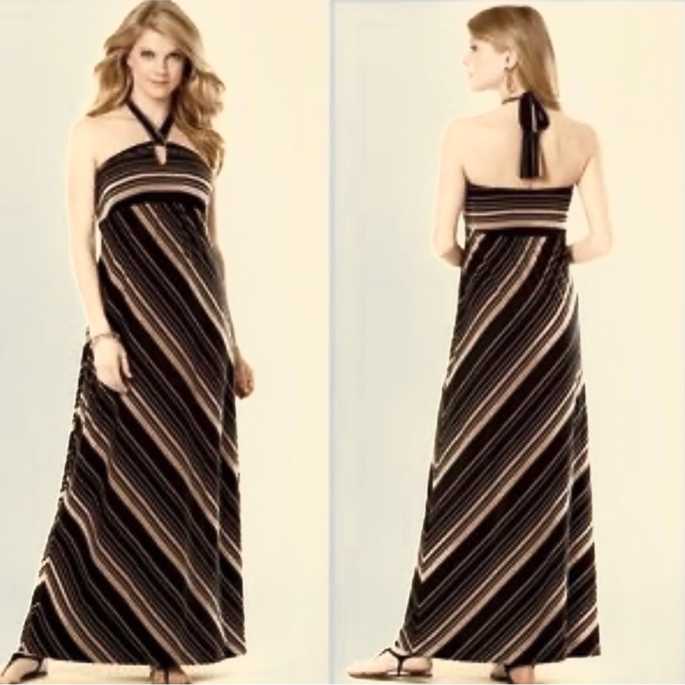 SOMA Maxi Dress - Halter Striped dress
